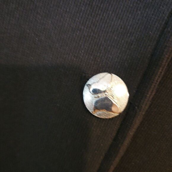 Vintage Black Sheer Sleeve and Sides Jacket Plus Size - Picture 6 of 9